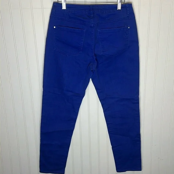 Elle Crop Blue Pants Size 8 - Picture 6 of 11